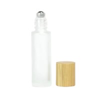 Botol Roller Kaca Buram Sishang 10ml untuk Minyak Atsiri/Parfum, Isi Ulang, Mini, Aplikator Perjalanan, Tutup Kuas, Kualitas Tinggi
