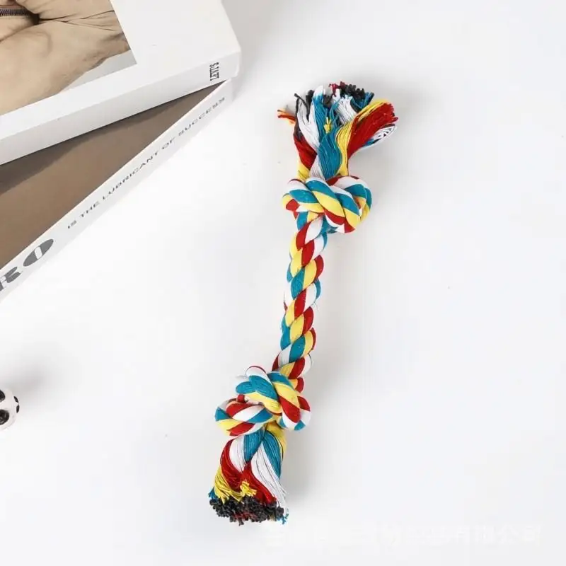 Sustainable Cotton Rope Chew Toy for Small Dogs and Pets Knotted Design