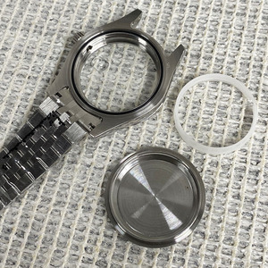 OEM ODM Premium <b>Watch</b> Case Parts 316L Steel <b>Watch</b> Case <b>Set</b> Silver Dial Sapphire Crystal for NH35 NH36 Movement - Product Image 4