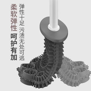 Juego de escobillas para inodoro con base, diseño de garra de oso, limpiador de silicona para uso doméstico - Product Image 5