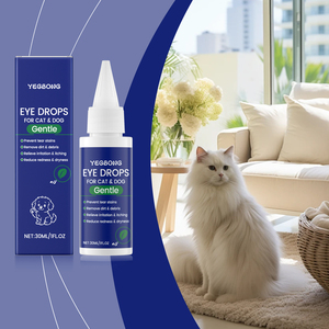 Gouttes oculaires vétérinaires pour animaux de compagnie à la menthe naturelle, glycérine et hyaluronate de sodium 30 ml pour chiens et chats – Élimination des taches lacrymales - Product Image 5
