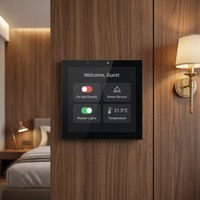 Module de contrôle client RCU pour hôtel intelligent avec écran IPS, design de barre d'alimentation électrique, matériaux plastique et PC