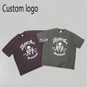 Nouveau T-shirt Homme en Coton Épais Personnalisable avec Logo – Coupe Ample Oversize Style Streetwear Manches Courtes 2026 - Product Image 1