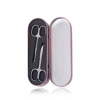 Ensemble de ciseaux de beauté en acier inoxydable de qualité supérieure, pour la coupe des poils du nez, des sourcils et des cuticules, pour hommes et femmes
