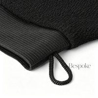 Gants de bain exfoliants pour le corps avec logo et emballage personnalisés, gants de lavage exfoliants avec boucle de fixation pour la douche