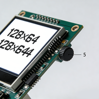Module LCD TFT personnalisé 128x64 avec rétroéclairage LED 3V DC, luminosité 450 nits pour dictionnaire électronique et livre électronique