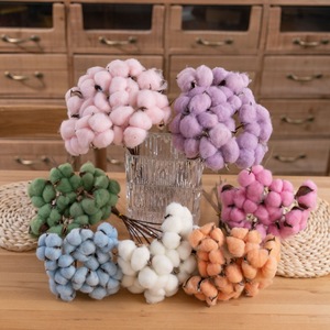 Wholesale Artificial <strong>Cotton</strong> <strong>Stems</strong> Factory Direct For DIY Bridal Bouquets Gift Shop Supplies And Photography Props - Product Image 4
