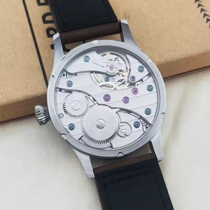 Relojes de Lujo de 42 mm con Esfera Estéril Semiautomática, Movimiento <span class=keywords><strong>Seagull</strong></span> ST3600 de Cuerda Manual, Cristal de Zafiro, Logotipo Personalizado, Relojes para Hombre Originales - Product Image 4