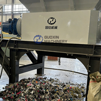 Broyeur à double arbre pour déchets textiles et cuir
