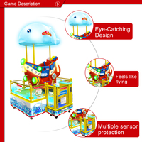 Machine de jeu d'arcade en plastique à pièces Going Merry CE, interface anglaise, lumière clignotante pour les enfants, les centres de divertissement