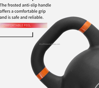 Kettlebell de compétition Dinuo 32 kg - Acier moulé avec revêtement mat antidérapant pour les exercices de swing, de snatch et d'entraînement de force