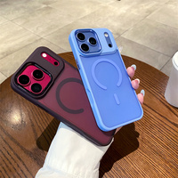 Étui de téléphone magnétique antichoc de luxe de haute qualité pour iPhone 17 18 Pro Max, coque personnalisée au toucher doux et agréable