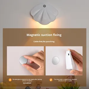 Wholesale Motion <b>Sensor</b> <b>Light</b> Wireless Type C USB for Kitchen Bedroom Mural Living Room <b>Indoor</b> Lighting Wall Lamp - Product Image 4