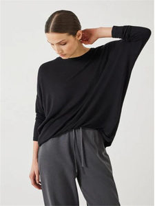 ราคาส่งออกต่างประเทศ สินค้าออริจินัลจากเว็บไซต์ทางการ สไตล์ใหม่ บริติช ฮัส* เสื้อยืดตัวยาวทรงหลวม น้ำหนักเบา สวมใส่สบาย - Product Image 1