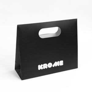 Bolsa de Papel de Regalo Personalizada con Logotipo, de Papel Recubierto de Lujo y Plástico Reciclable, con Asa de Mano, Impresión Serigráfica - Product Image 1