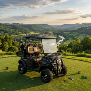 Voiturette de golf électrique puissante 3500W, 2 places, 4 roues, 38 km/h, pour adultes, idéale pour les navettes de <span class=keywords><strong>club</strong></span> sur les terrains de golf standard - Product Image 1