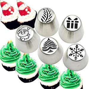 Giáng Sinh Halloween DIY Thép Không Gỉ Vòng Hoa Cupcake Cookie Bánh Nga Đóng Băng Đường Ống Nướng Bánh Vòi Phun - Product Image 2