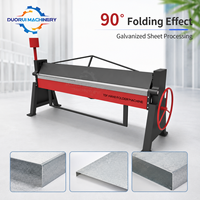 Machine de pliage manuelle pour atelier de fabrication de tôles, à pince réglable pour la pliage droite de plaques fines en acier et de conduites d'air
