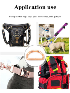 Set tali pengikat anjing, gesper logam paduan seng kustom kualitas tinggi 10/15/20/25/30/38mm perangkat keras kerah hewan peliharaan - Product Image 5