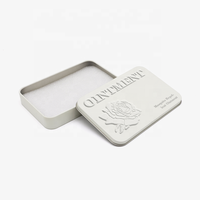 Vente chaude Carré Cadeau Décoratif Mini Rectangulaire Gummy Tin Emballage Cookie Métal Bonbons Menthe Chocolat Boîte En Fer Blanc
