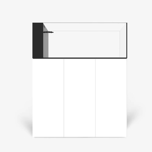 Acquario Marino a Penisola da 120 cm e 246 Litri in Vetro Extrachiaro per Barriera Corallina, Set Completo All-in-One - Product Image 1