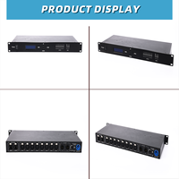 NOUVEAU Extenseur Réseau Artnet DMX 3/5 Broches 8 Voies Sortie 8x512 4096 Canaux pour Contrôleur d'Éclairage Scène DJ Nœud Artnet vers DMX