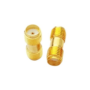Adaptador RF Recto SMA-KK, Latón Chapado en Oro, 50 Ohm, 1.5, Conector Hembra KK Jack Compatible con ROHS para Radio - Product Image 4