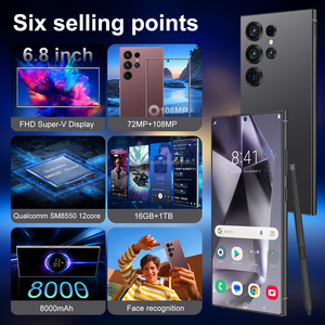 Alta configuración versión global S25 Ultra teléfono inteligente pantalla grande 6,6 pulgadas 16 + 1TB desbloquear <span class=keywords><strong>S</strong></span>-Pen 5G WIFI S24 <span class=keywords><strong>U</strong></span> teléfono móvil - Product Image 3