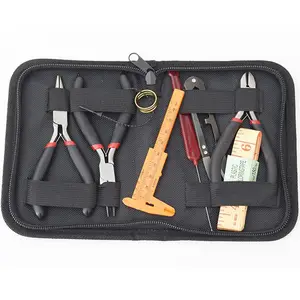 Accessories tool set 8pcs kit handmade Plier Round Nose Plier Scissor Tweezers Beading tool kit for jewelry making