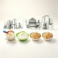 Automatic Instant Oatmeal Processing Line Industrial Breakfast Cereal Flakes Production Line