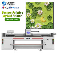 LETOP UV-Hybrid-Digitaldruckplotter, Großformatiger Tintenstrahldrucker für Acryl, Banner, Leder, Teppichmaterialien, Flachbettdruckmaschine
