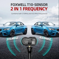 Nouveau capteur TPMS 2-en-1 315 & 433 MHz FOXWELL T10 T20 universel pour la surveillance des pneus de voiture, compatible avec Autel MX-One pour toutes les voitures