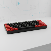 JEDEL KL69 RGB 61 touches clavier de jeu d'éclairage arc-en-ciel mécanique toutes les touches interface anti-fantôme de type C