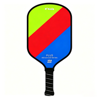 Raquette de pickleball portable personnalisée de 16 mm, face en fibre de verre, noyau en nid d'abeille PP, OEM ODM, vente en gros pour le divertissement