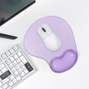 Trong suốt dễ thương hình dạng chuột pad với cổ tay phần còn lại văn phòng nhỏ bàn phím và chuột Mat đồ chơi pha lê chuột Pad cú đúp sử dụng phim hoạt hình - Product Image 2