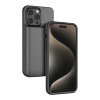 Banque d'alimentation portable rechargeable 5000mAh pour iPhone 15/15Pro Plus Pro Max Banque d'alimentation en silicone Batterie portable pour étui de téléphone