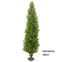 Arbre de cyprès artificiel de 120/150/180 cm, faux bonsaï, plantes en plastique pour la décoration intérieure