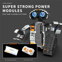 Jouet éducatif pour enfants Blocs de construction Kit scientifique 5 en 1 STEM Robots de programmation Jouets télécommandés pour garçons