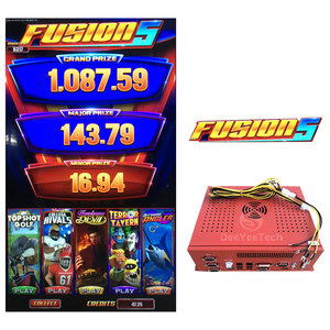 디이이 수직 터치스크린 스킬 게임 5 in 1 멀티 게임 퓨전 6 PC 게임 보드 - Product Image 1