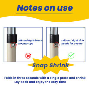 เก้าอี้เหล็กทรงดวงจันทร์พับได้สะดวกสบายพร้อมความจุ130กก. สำหรับบ้านสำนักงานโรงแรมดีไซน์ทันสมัยสำหรับการตั้งแคมป์กลางแจ้งและชายหาด - Product Image 5