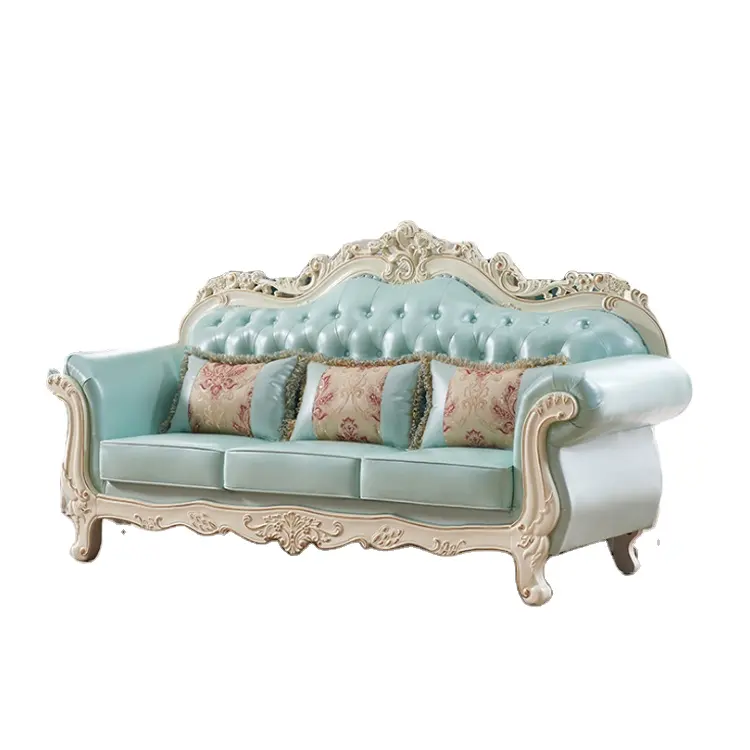 Klassisches Luxus-Sofa aus echter Fabrik Hotelmöbel beliebtes Goldenes Bett königliches Königliches Königliches Sofa