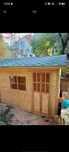 Dễ dàng lắp ráp khung kim loại ngoài trời Vườn công cụ/Giải trí áp lực phòng xử lý gỗ-loại thiên nhiên - Product Image 3