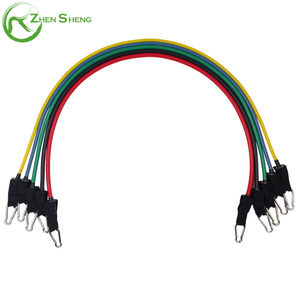 Zhensheng Set de Bandas de Resistencia Elásticas Tubulares de Látex TPR para Gimnasio y Fitness con Logo Personalizado, de 2 a 30 Lbs - Product Image 2