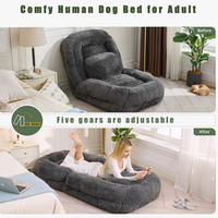 Fauteuil de sol pliant à dossier réglable, canapé individuel avec coussin, pour salon, chambre à coucher, coin lecture, confort moderne et doux