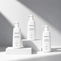 Flacon pompe à lotion blanc de qualité supérieure de 500 ml (17 oz) pour shampoing, gel douche, emballage cosmétique en plastique rechargeable vide