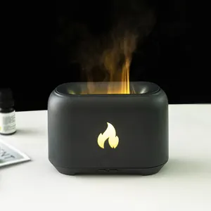 Benutzer definierte Weihnachts geschenke Portable180ml Fire Flame Luftbe feuchter Aroma Diffusor für Home Office und Dekoration