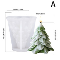 Molde de silicona para velas de la serie Árbol de Navidad de China, para yeso, jabón, resina, mousse, decoración de pasteles, adornos, modelo YT25181