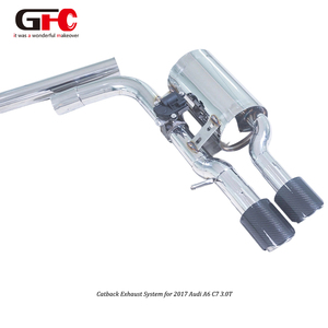 Système d'échappement Catback Valvetronic pour Audi <span class=keywords><strong>A6</strong></span> A7 3.0T <span class=keywords><strong>C7</strong></span> C6 GFC 2012-2021, pour un son de voiture sport - Product Image 4