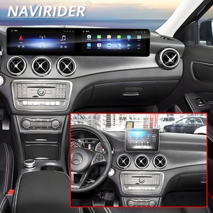 Autoradio Android à double écran avec 128 Go de stockage, 12,3+12,3 pouces pour Mercedes Benz GLA Classe A Classe B A45 2013-2023 Navirider Carplay - Product Image 1