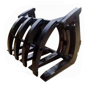 Radlader Kompakt lader Anbaugeräte Holzgras Greifer Farm Grab Holzkran Heu Speer Paddel gabel mit oberer Klemme - Product Image 4